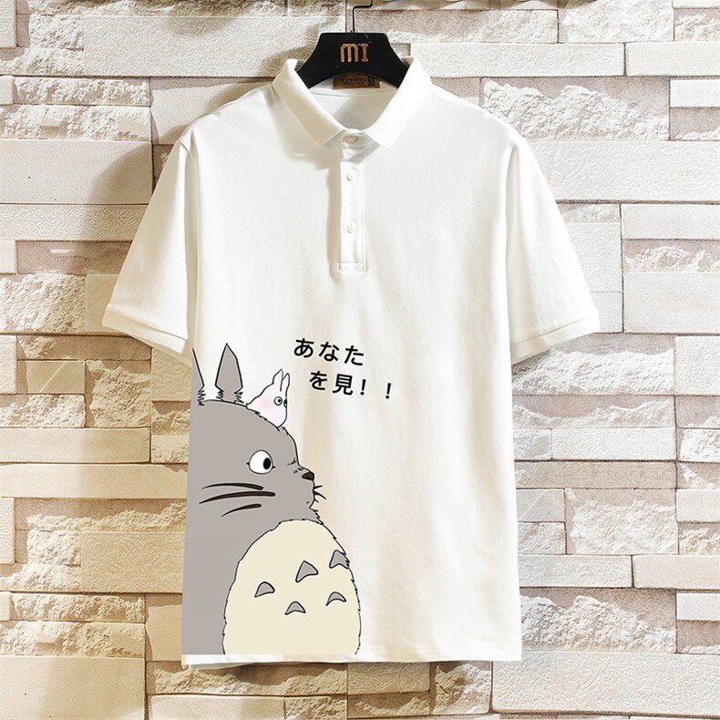 PL57150-P35 翻领短袖polo衫男大码胖子半袖t恤男有领保罗衫图片