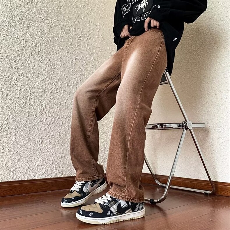 牛仔裤男秋季潮大码休闲裤子高街NK8821P40,男装牛仔裤,星座1116-2
