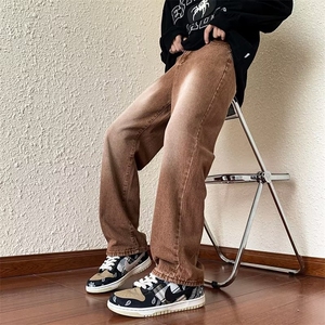 牛仔裤男秋季潮大码休闲裤子高街NK8821P40图片