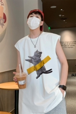 得物抖音直播品质纯棉250克重磅男无袖背心T恤T566P28控39，男装T恤，电商C408(原B339-1)