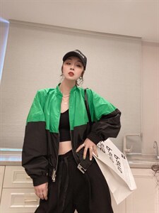 撞色拼接防晒衣外套图片
