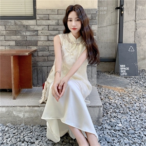 温柔系穿搭新中式上衣套装女夏新款气质显瘦半身裙两件套连衣裙图片