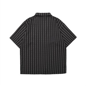 C2042/P35白底平铺短袖衬衫男士五分袖垂感西装领衬衣潮宽松上衣，男装衬衫，电商A141