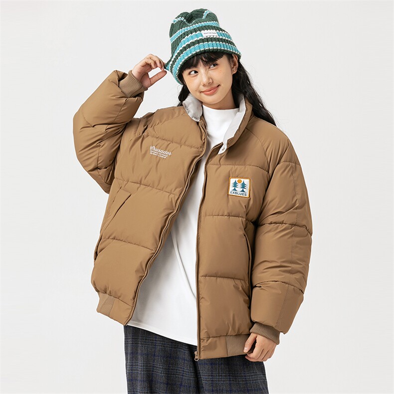 2026冬季新款男日系潮牌纯色刺绣宽松休闲棉服加厚外套MY376-F146,男装棉衣,电商A101（原外27）
