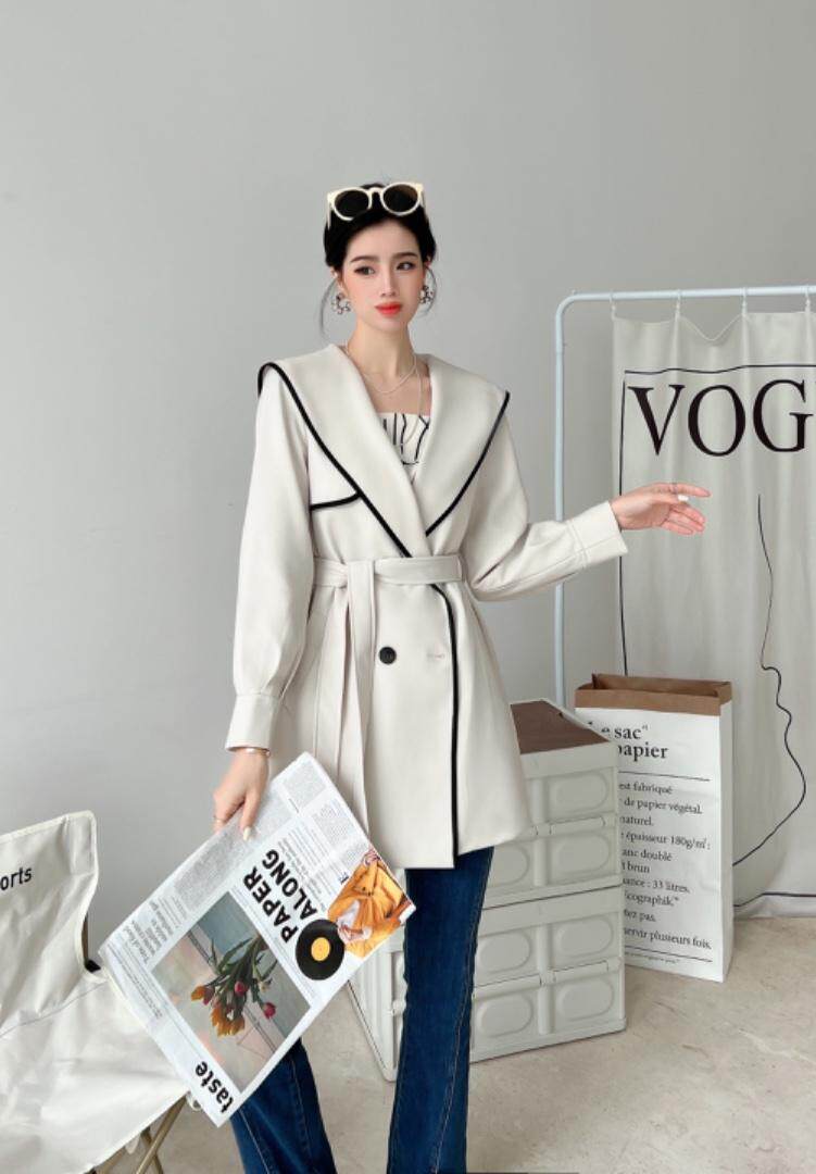 8851爆风衣，女装风衣，英利伊人