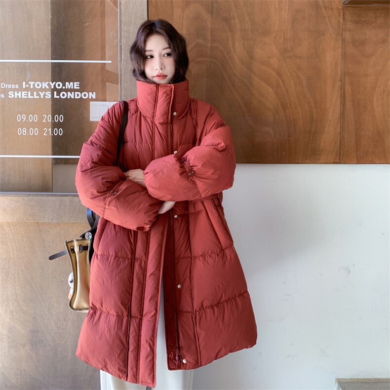 新款藏青色羽绒服送围脖90白鸭绒2C273-1006-P325-K478,女装羽绒服,2C273