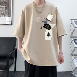 麂皮绒短袖t恤男大码半袖男 酒店风 JD82373-P25图片