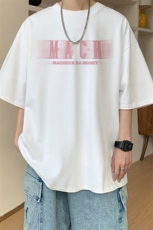 图案已注册夏季新款模糊印花短袖T恤男潮宽松半袖打底衫D088/P25，男装T恤，电商B209