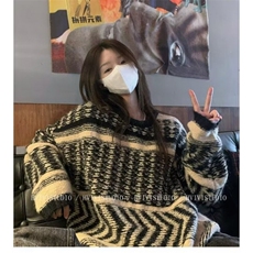 复古百搭撞色条纹毛衣男女冬套头季叠穿时髦上衣MW412，男装针织衫/毛衣，星座1116A（原606A-3）
