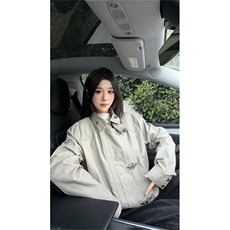 立领机车风垫肩夹克男韩版潮牌宽松痞帅设计感外套JK6637P95，男装夹克，星座1013-1