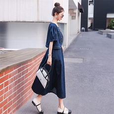 时尚套装女2023夏季新款女装半身裙两件套，女装套装/套裙，慧尚依恋