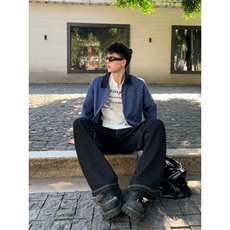 【有货】底特律工装外套男款潮牌高级感拼接夹克JK7704CC-特P68，男装夹克，星座1007（原301D）