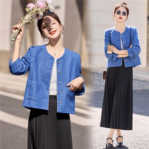 2025秋装新款简约时尚小香风时髦外套，女装短外套，芭米依尚