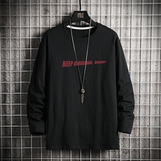 TX3071-P25加绒-P35纯长袖t恤男大码圆领打底衫体恤上衣服，男装T恤，电商A040A