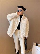 羊羔毛领衣，女装棉衣/棉服，1.2.3.4