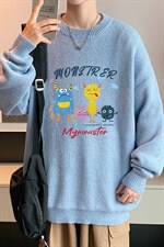 ！2023秋冬新款男士圆领毛衣百搭印花针织衫毛线上衣M809P45，男装针织衫/毛衣，电商B220