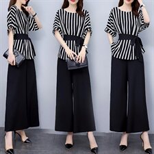 套装/套裙宽松柔软潮流个性简约两件套舒适2022年夏季25-35周岁，女装套装/套裙，时尚俏佳人