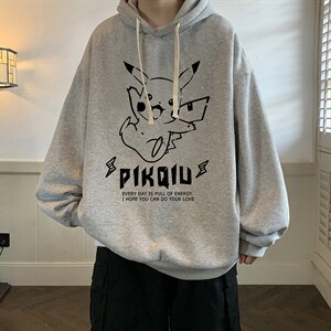 纯棉连帽卫衣男大码运动帽衫宽松薄WY2078-P35 加绒款-P40图片
