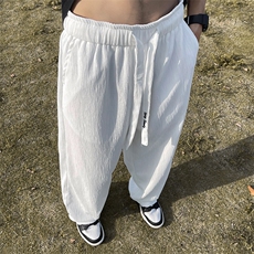 设计感痞帅休闲长裤男春夏季潮牌oversize高街直筒裤K6629-P30，男装休闲裤，星座512-4