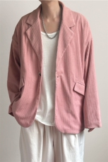 现货-春季新品潮牌设计感西装外套宽松痞帅休闲西服-AZ2430-P95，男装西服套装，电商A351