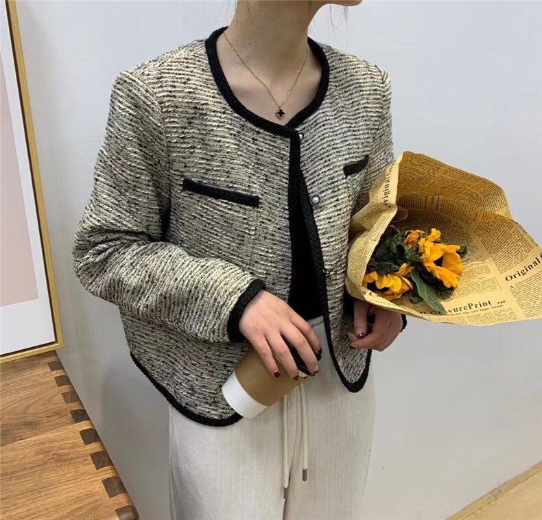 【素妮】2022春款扎线小香外套，其它，素妮