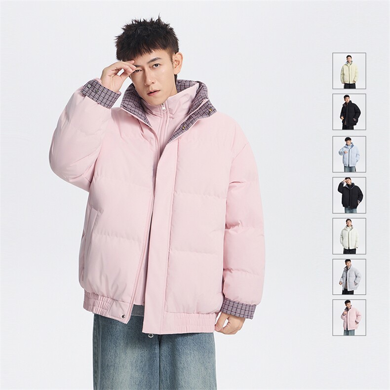 棉服冬季新款拼接假两件棉服设计感休闲百搭加厚保暖MY2515-P85,男装棉衣,星座610（原A335）