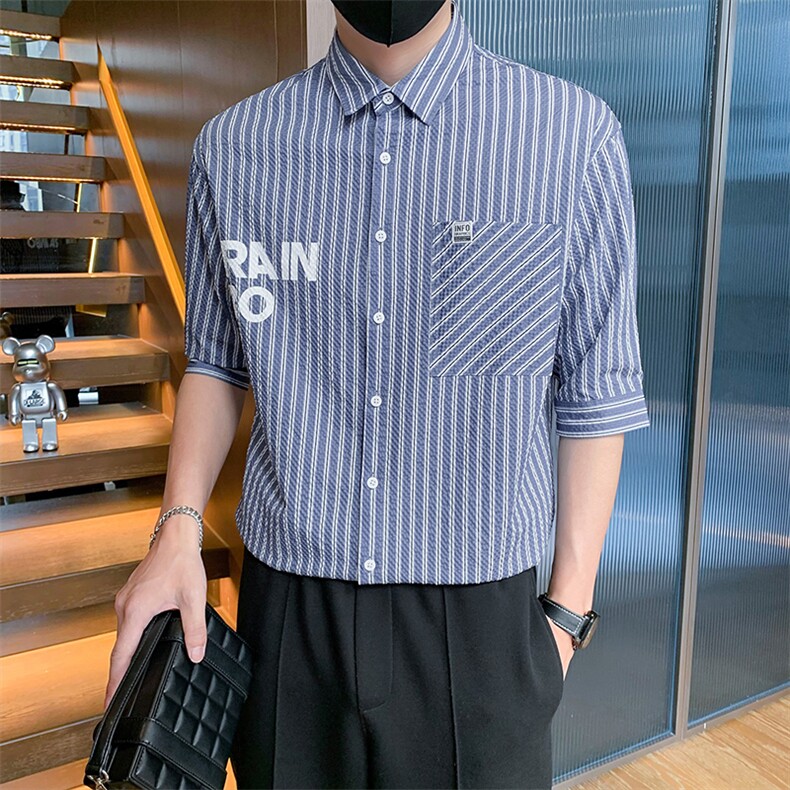 23年男士短袖衬衣A210-CS12-P55,男装T恤,电商A210