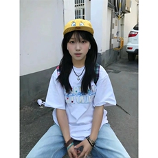 万针全刺绣工艺抖音得物高品质260克重磅纯棉双纱美式高街短袖T恤，男装T恤，电商A486-1