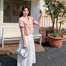 2025年夏季新品现货吊带连衣裙配牛仔小外套，女装连衣裙，臻衣坊