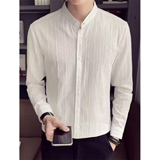 【006】男士长袖秋修身商务男休闲衬衣服衬衫A079-CS2042-P41，男装衬衫，电商A079