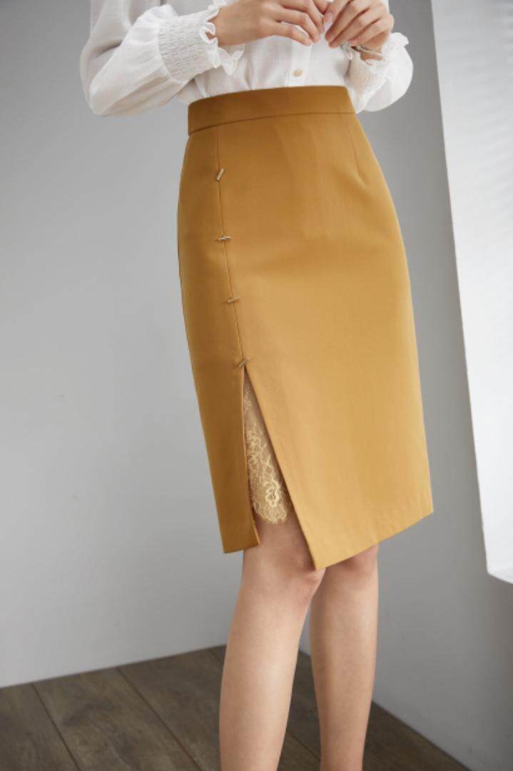 【现货】蕾丝拼接半裙，三色，淑女韩风，女装半身裙，苏诗丁