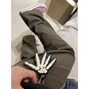 【有货】cleanfit咖棕色牛仔裤美式vibe裤子高街修身KZA30LL-P55图片
