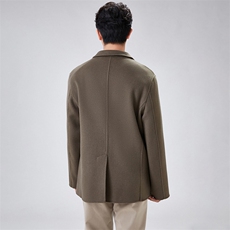 2025年夏季常规长袖纯色短款西装时尚百搭简约大方，男装西服，蒙绒特