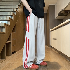 灰色红条
