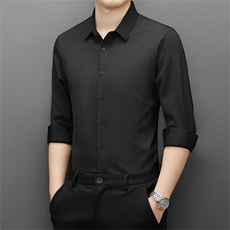 DJ810钱塘2020-3冬季厚款加绒商务休闲中年男士衬衣主推款P85，男装衬衫，钱塘207-3