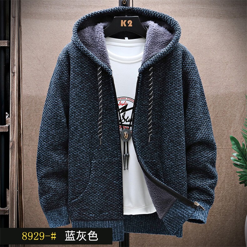 品质好秋冬季新款男士休闲连帽夹克外套百搭加绒夹克8929-P35元,男装夹克,星座1706