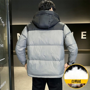 M860-P160 标50%白鸭绒男士冬季羽绒服2025新款加厚连帽图片