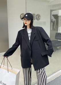 现货 百搭纯色新款西装图片