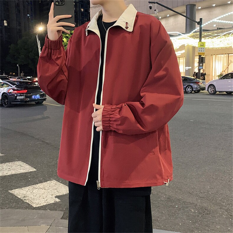 现货户外夹克男双面穿立领上衣外套 支持二开JK836-P60图片
