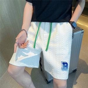 312A-2225-P4522夏季男士高级感短裤休闲运动五分裤沙滩裤A