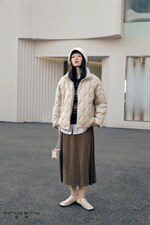 轻薄压纹呼吸防水面料羽绒，其它，DINGOIN 定芹