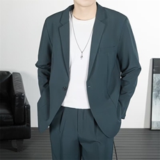 2024小西服男士秋冬新款百搭修身休闲免烫英伦风西装外套TK71/P64，男装西服套装，星座506