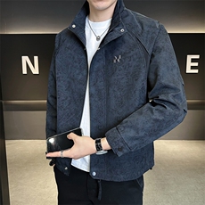 86819-M-3XL-P118店主风秋季新款刺绣渲染潮牌休闲百搭立领外套男，女装短外套，电商B255