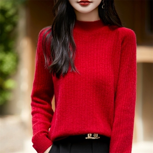 优雅气质女士羊毛衫 简约百搭高级感毛衣图片