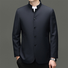HM8087男士秋季新款长袖西服休闲青年夹克西装中山装，男装西服，电商B360A（原721A）