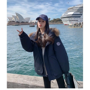 【升级款】派克服工装羽绒棉服oversize面包服外套Y902-P110网图图片