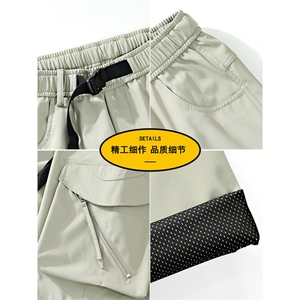新款美式高街大口袋工装裤男春季户外宽松抽绳休闲 A436-2517-P60图片