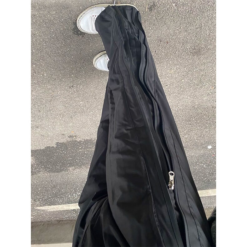 美式双拉链软壳冲锋裤男夏季薄款冰丝速干裤子户外三防直筒登山裤图片