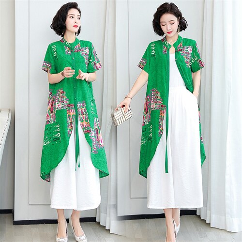 2024夏季新款大码女装简约韩版时尚新潮清新气质宽松舒适阔腿裤,女装休闲裤,缘衣格