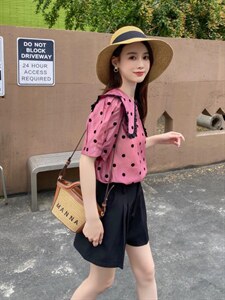 波点小衫图片